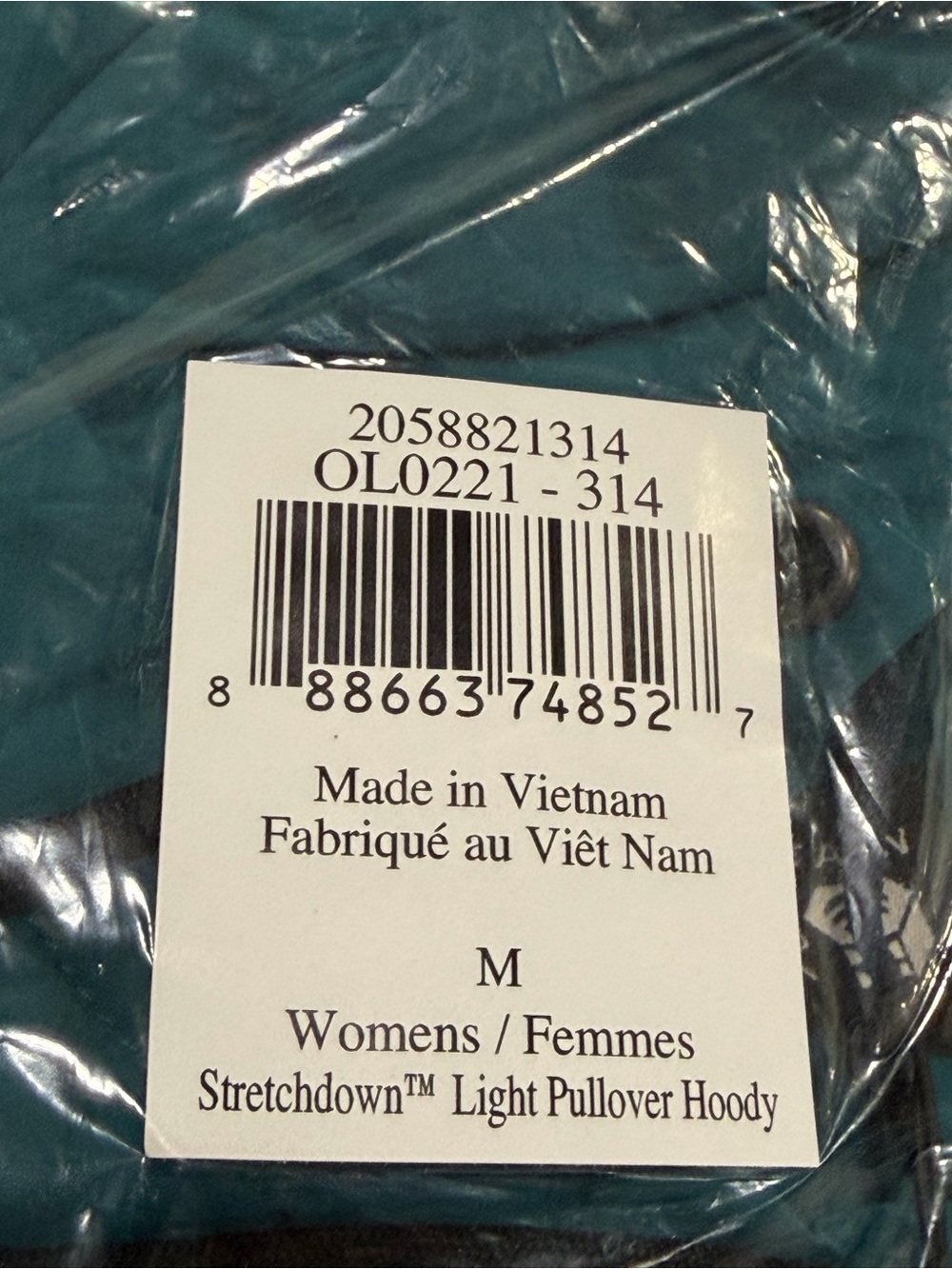 Mountain Hardwear Women's Medium Stretchdown Light Pullover Hoody Teal NWT - Picture 7 of 9